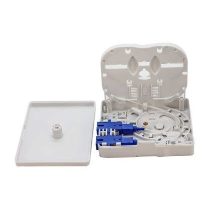 Iuron Fiber Optic Distribution Box DT44Q 2 Core with 1x2 Mini PLC Splitters SC/UPC