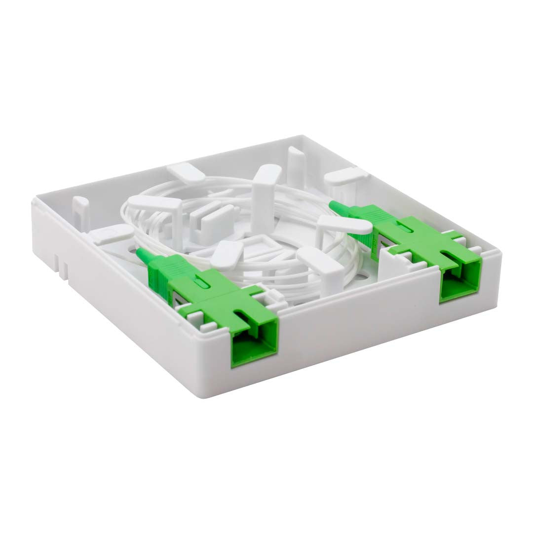 Iuron Fiber Optic Distribution Box DT52 2 Core with 1x2 Mini PLC Splitters APC
