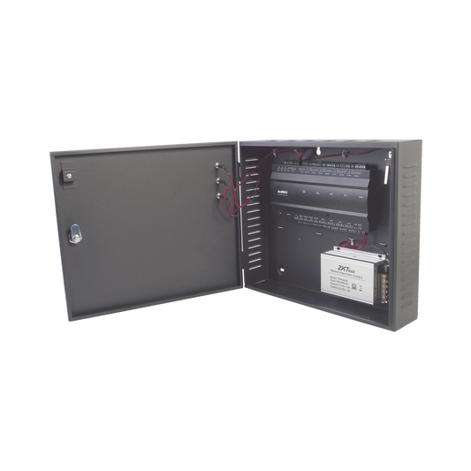 Zkteco INBIO460L Four-Door Access Controller / Biometric readers supported / 3,000 Fingerprint templates / 30,000 users / Metal Cabinet and 12VDC/5A Power Supply Included