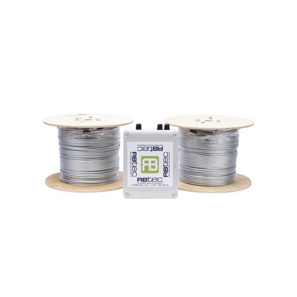Rbtec IROC-2Z-1000-V2 Kit for Perimeter Sensor Cable IRONCLAD for Chain Link Fences / 2000 ft (610 m) / 2 Zones; 1000 ft per Zones / No False Alarms Caused by Wind / ALL Included