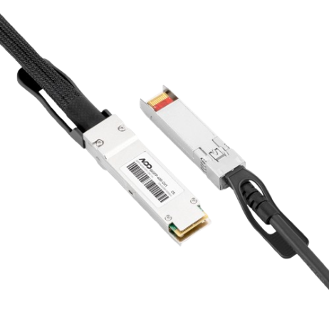 Iuron CAB-QSFP/4SFP+-P1M 1-Meter 40GBASE-CR4 QSFP+ to Four 10GBASE-CU SFP+ Direct Attach Breakout Cable Passive 30AWG