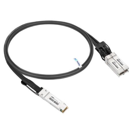 Iuron CAB-QSFP/4SFP+-P1M 1-Meter 40GBASE-CR4 QSFP+ to Four 10GBASE-CU SFP+ Direct Attach Breakout Cable Passive 30AWG