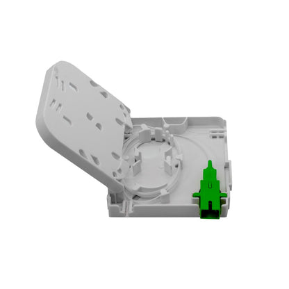 Iuron Fiber Optic Distribution Box DT44W 1 Core with 1x1 Mini PLC Splitters SC/APC