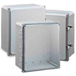 Integra Enclosures H141206H Premium Line 14"x12"x6" Nema4X Enclosure with Opaque Hinge Cover/Latch/Feet