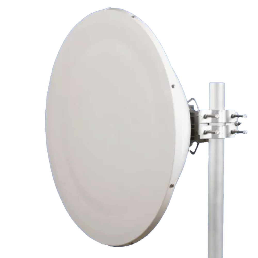 Jirous JRMD90010/11RA Dish Antenna for B11 Radio, Circular Connector, 10.1 ~ 11.7 GHz, 2.95 ft (0.9 m) Diameter