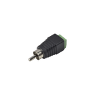 Epcom Powerline JR-R591 RCA MALE Adapter Jack Type Polarized / Screw Type Terminals / Polarized (+/-) / RECOMMENDED for Video and AUDIO in 2-Wire Video Surveillance Systems