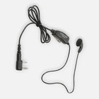 Kenwood KHS23 KHS-23 Heavy Duty Microphone Wire Clip PTT Mic With Earbud