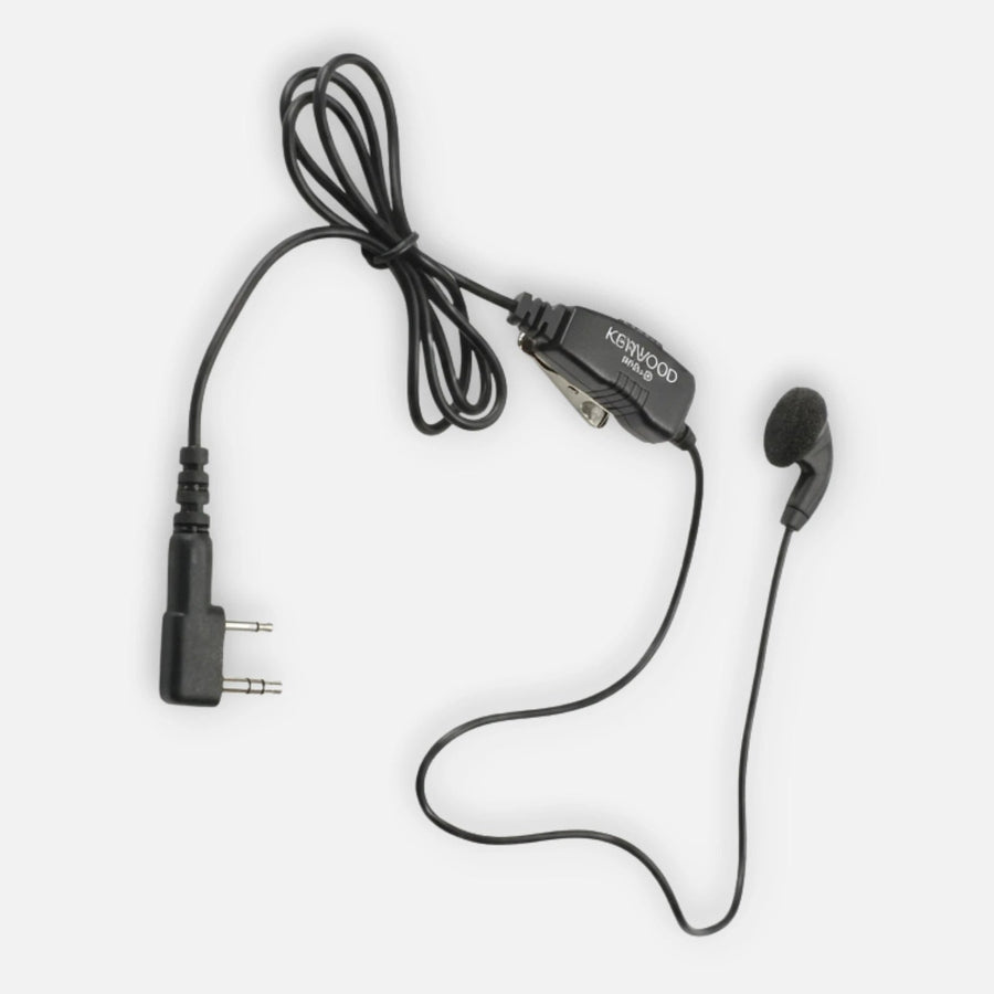 Kenwood KHS23 KHS-23 Heavy Duty Microphone Wire Clip PTT Mic With Earbud