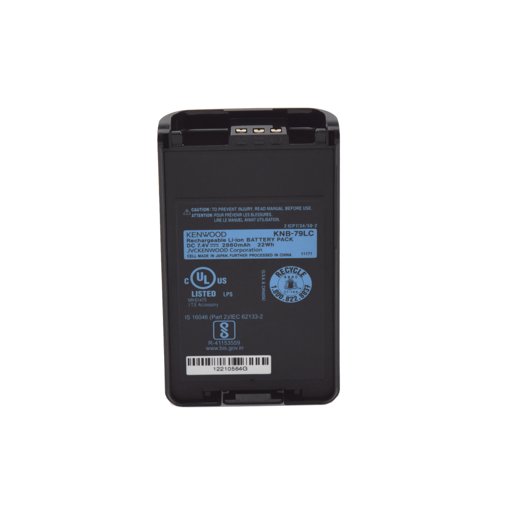 Kenwood KNB-79LCM Li-Ion Battery 2,860 mAh Intrinsically Safe for NX-3000 Portable Series