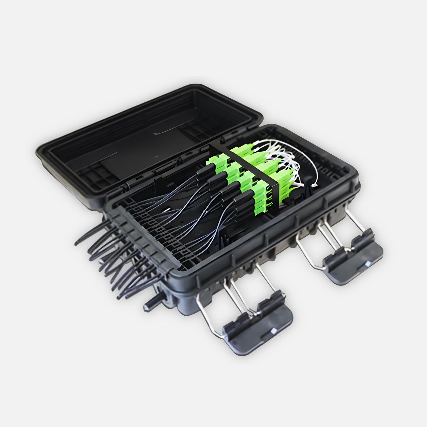 Epcom LP-FAB-HGT-16IN/AS8 FTTH Termination Box 16 ports IP65 1x8 SC/APC splitter G657A1 8 SC/APC adapters