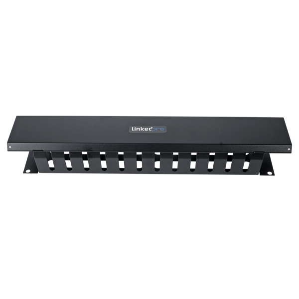 Linkedpro LPCM-042U 19" 2U Horizontal Cable Management, Metal