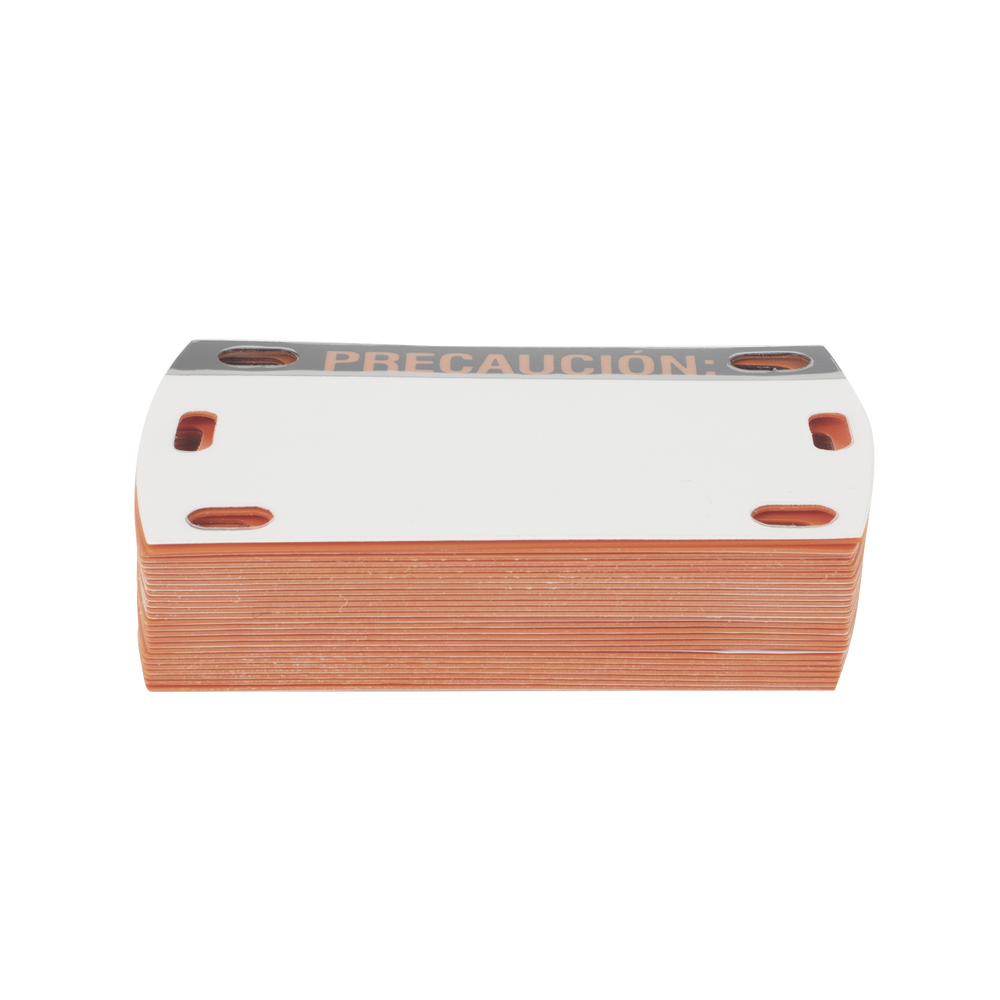 Linkedpro LP-EAL Laminated ABS Plastic Optical Fiber Label, Package of 25 Pieces (Text in Spanish)