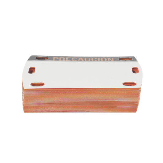 Linkedpro LP-EAL Laminated ABS Plastic Optical Fiber Label, Package of 25 Pieces (Text in Spanish)