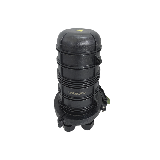 Linkedpro LP-FAB-LPSC-BDM-B4 Dome Type Mechanical Sealing Fiber Optic Splice Closure, 4 Ports, 4 Splice Trays of 12 FO