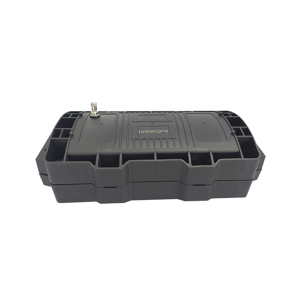 Linkedpro LP-FAB-LPSC-BIM-P8 Inline Type Fiber Optic Splice Closure 8 Ports, 2 Splice Tray of 24 FO