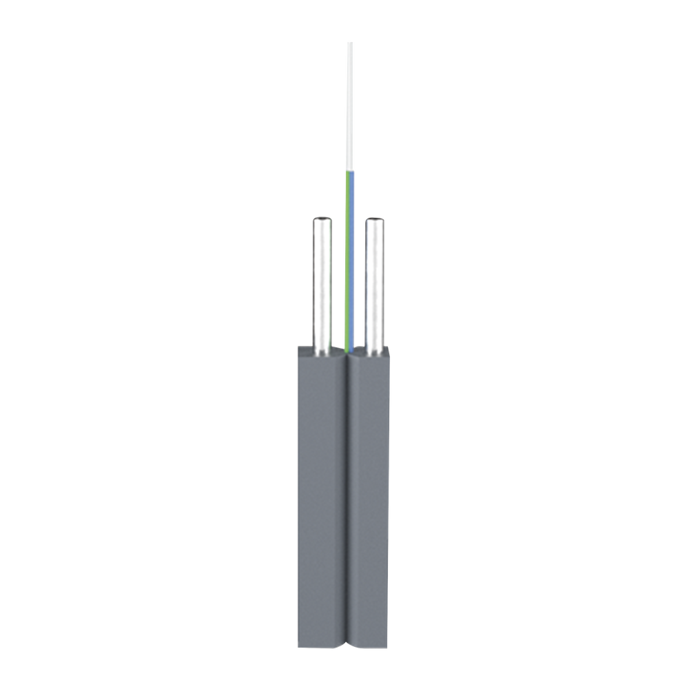 Linkedpro LP-FAB-GJXHA21FO "Easy-Pull" Bow-Type Fiber Drop Cable / 1 Fiber (1 Core), G.657A2, Indoor, FRP Strength Member, LSZH Black Jacket, 2x3 mm, 3,280 ft (1 km) Drum