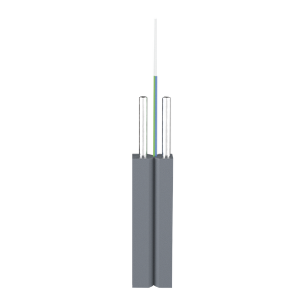 Linkedpro LP-FAB-GJXHA21FO "Easy-Pull" Bow-Type Fiber Drop Cable / 1 Fiber (1 Core), G.657A2, Indoor, FRP Strength Member, LSZH Black Jacket, 2x3 mm, 3,280 ft (1 km) Drum