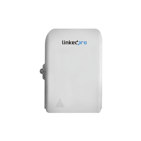 Linkedpro LP-FAB-HGT-8E Fiber Termination Box, 8 Ports, FTTH, IP65, Loaded with 8 Adapters SC/APC. Black Jacket, for Wall