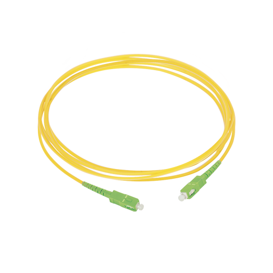 Linkedpro LP-FAB-PAT-SCAPC-SCAPC-S-2 Patchcord SC/APC-SC/APC, Single-mode Fiber SM G657A2, Diameter 2mm, Cover LSZH, SIMPLEX, Length: 7 ft (2 m)