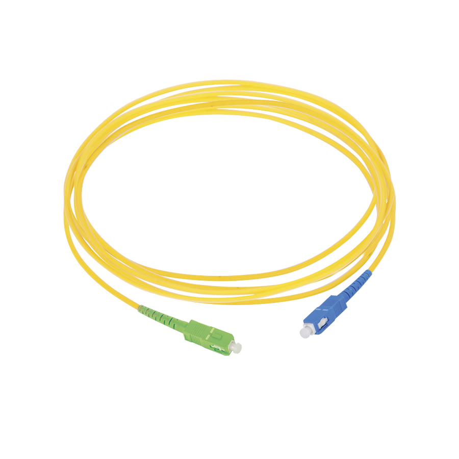 Linkedpro LP-FAB-PAT-SCAPC-SCUPC-S-3 SC/APC-SC/UPC Patchcord , Single-mode Fiber SM G657A2, Diameter 2mm, Cover LSZH, SIMPLEX, Length: 10 ft (3 m)