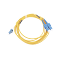 Linkedpro LP-FO-D-LCU-SCU-03 Singlemode Fiber Optic Jumper 9/125 LC/UPC-SC/UPC, PVC, 2.0 mm, Duplex, Yellow, 3 meters