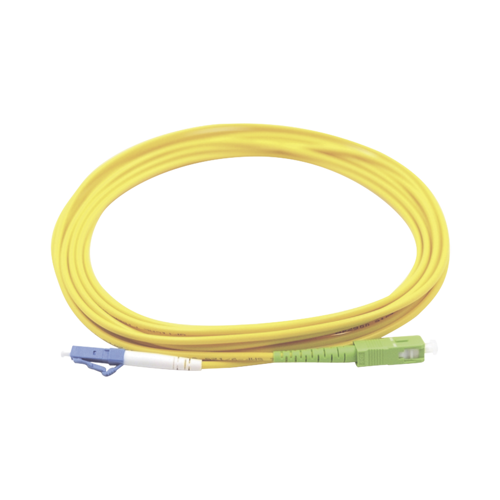 Linkedpro LP-FO-LCU-SCA-03 Single Mode LC/UPC - SC/APC Simplex Fiber Optic Jumper, yellow 3 meters