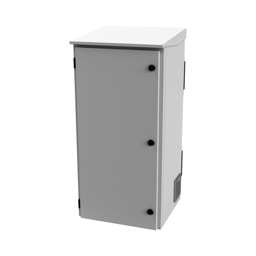 Linkedpro LP-FORTE-24U-R3 19" 24U Outdoor Enclosure for Post/Tower/Wall with Fans and Thermostat