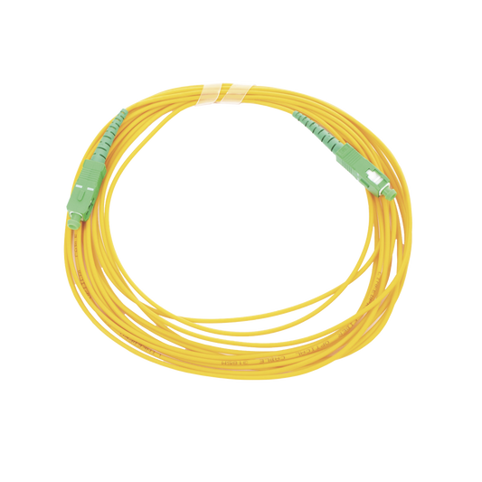 Linkedpro LP-FO-SCA-SCA-05 Single-Mode Fiber Optic Jumper SC/APC - SC/APC Simplex, Yellow, 16.4 ft 5 meters
