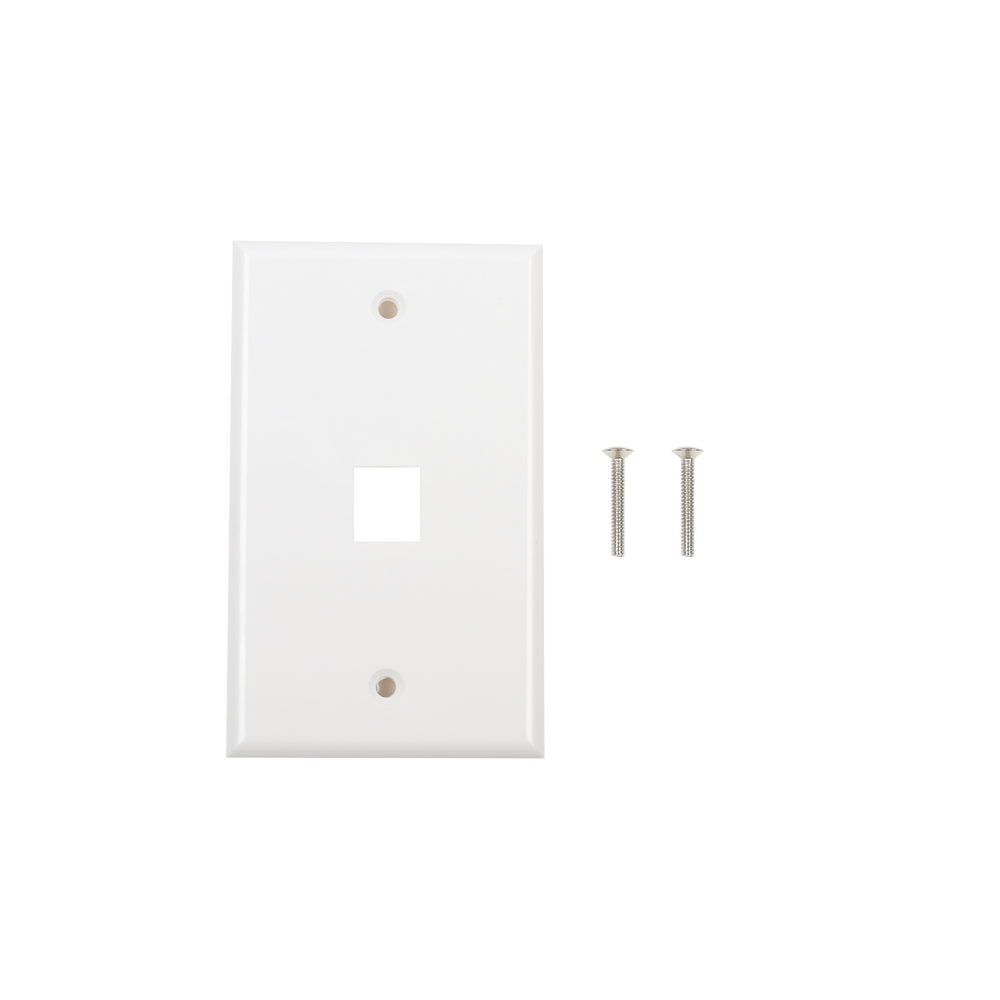 Linkedpro LP-FP-16 Face Plate, 1-Port - White