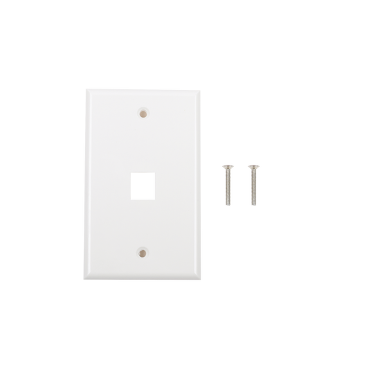 Linkedpro LP-FP-16 Face Plate, 1-Port - White