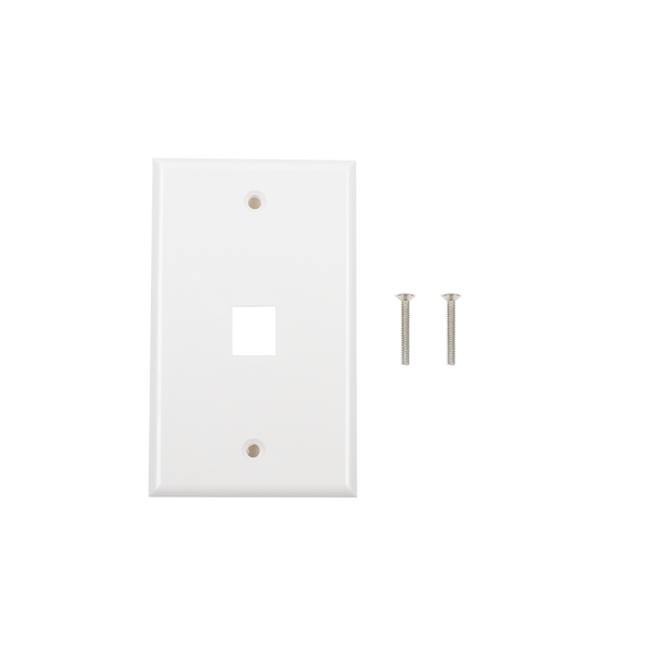 Linkedpro LP-FP-16 Face Plate, 1-Port - White