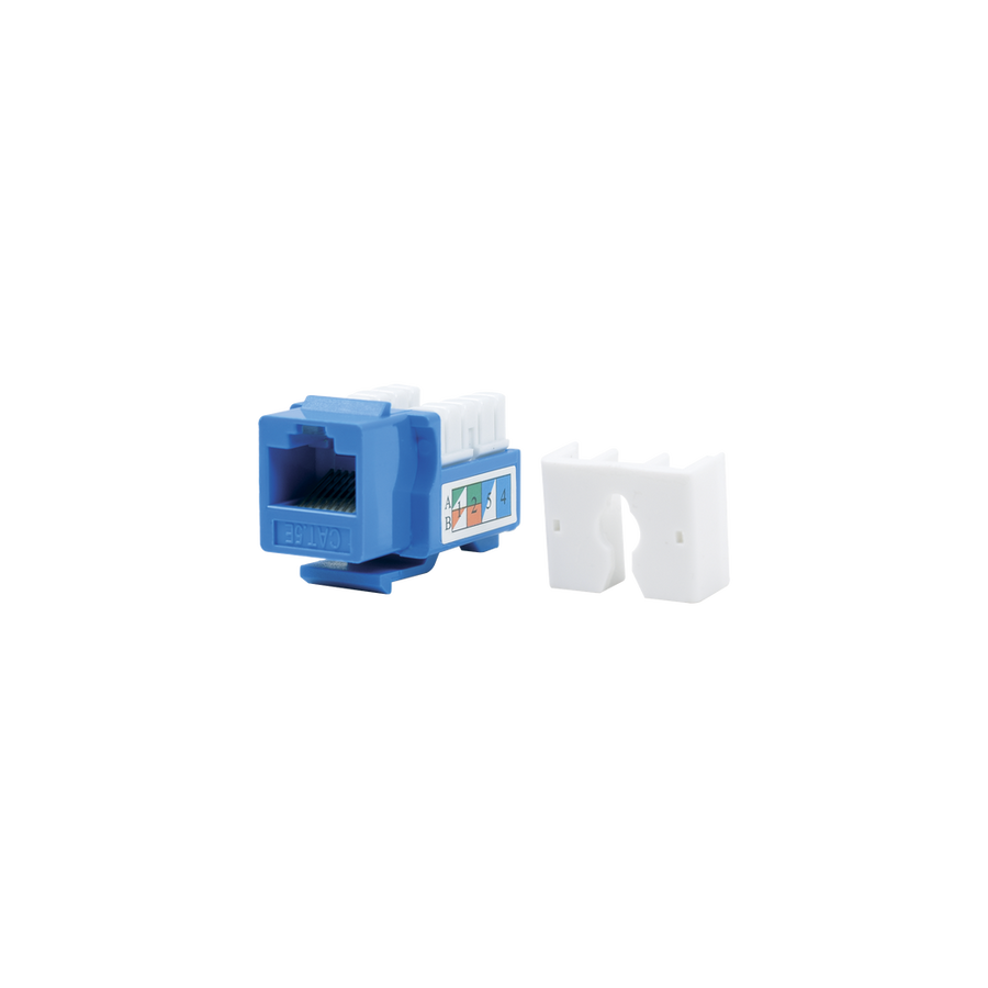 Linkedpro LP-KJ-505-BU Jack Module 110 Category 5e for faceplate Keystone - Blue Color