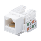 Linkedpro LP-KJ-601-WH Module Jack Keystone for faceplate Cat6 with 110 (Punchdown) - White Color