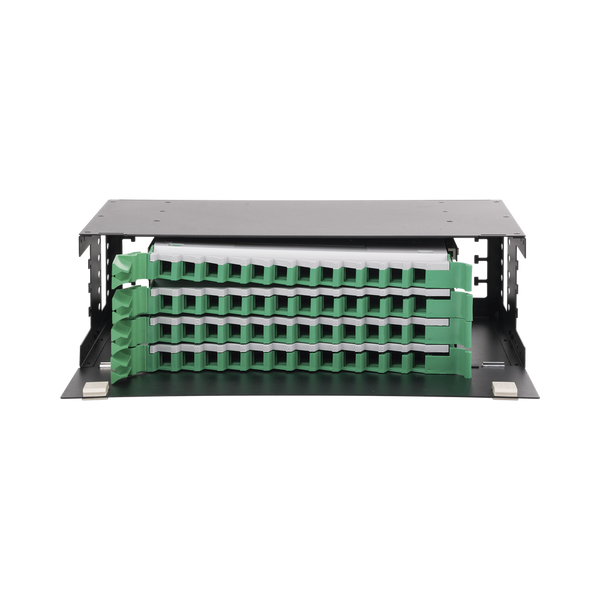 Linkedpro LP-ODF-8048 Fiber Optic Distributor, empty, 19in, Accepts 48 Adapters "LC Duplex" or "LC Simplex" or 48 "SC" Simplex, 3U