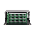 Linkedpro LP-ODF-8072 Fiber Optic Distributor, empty, 19in, Accepts 72 Adapters "LC Duplex" or "LC Simplex" or 48 "SC" Simplex, 4U