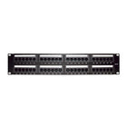 Linkedpro LP-PP-508 19" Patch Panel UTP Cat5e, 48-Port, 2U with Cable Organizer