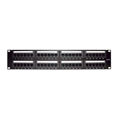 Linkedpro LP-PP-508 19" Patch Panel UTP Cat5e, 48-Port, 2U with Cable Organizer