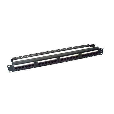 Linkedpro LP-PP-607 19-inch Patch Panel UTP Cat6, 24-Port, 1U with Cable Organizer