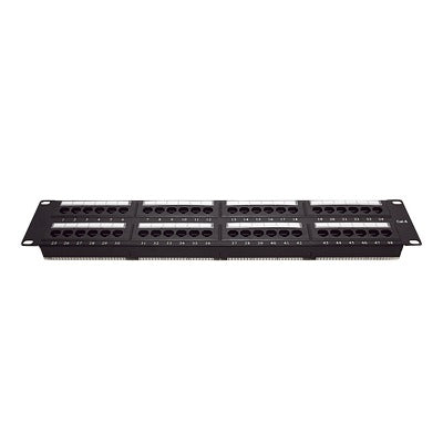 Linkedpro LP-PP-608 19-inch Patch Panel UTP Cat6, 48-Port, 2U with Cable Organizer