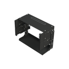 Linkedpro LP-REP-1205-CH 19" 5U Open Rack, Adjustable Depth 8" ~ 12" with Multiple Use Tray