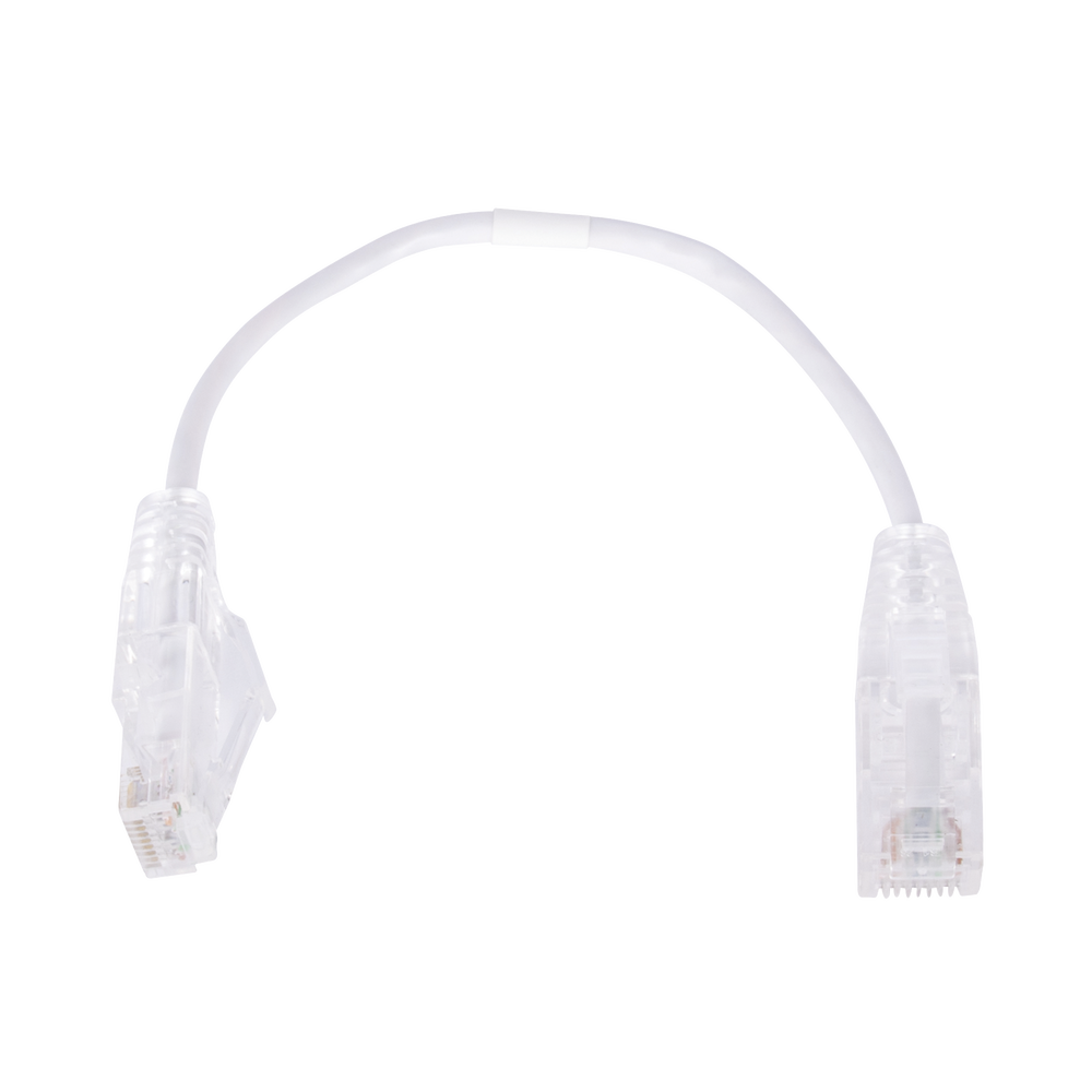 Linkedpro LP-UT6-020-WH28 Slim Patch Cord UTP Cat6 20 cm (0.65 ft) White 28 AWG