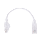 Linkedpro LP-UT6-020-WH28 Slim Patch Cord UTP Cat6 20 cm (0.65 ft) White 28 AWG