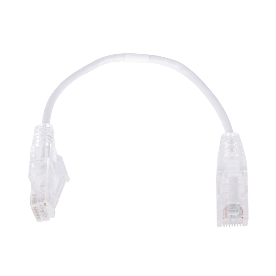 Linkedpro LP-UT6-020-WH28 Slim Patch Cord UTP Cat6 20 cm (0.65 ft) White 28 AWG