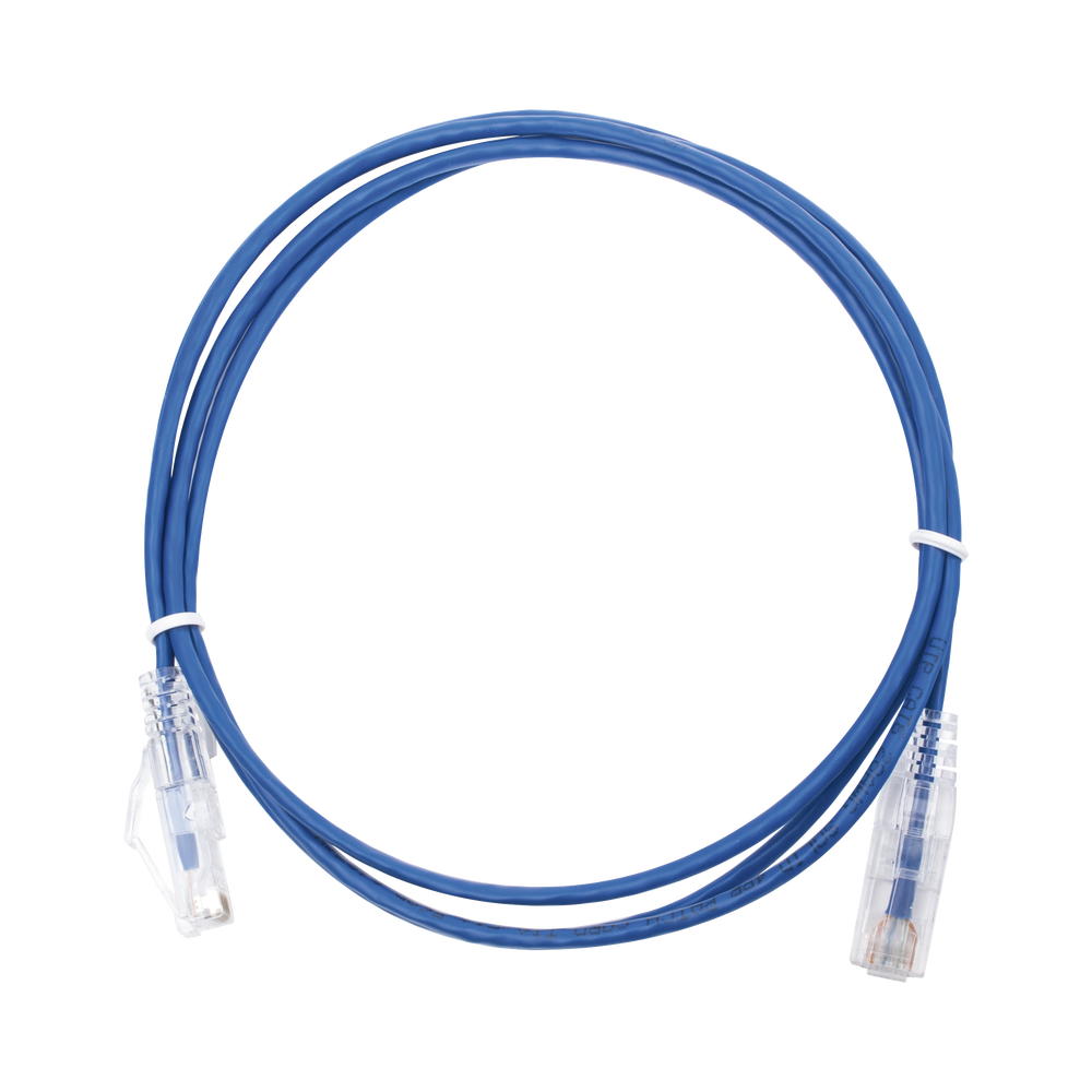 Linkedpro LP-UT6-150-BU28 Slim Patch Cord UTP Cat6 5 ft Blue 28 AWG