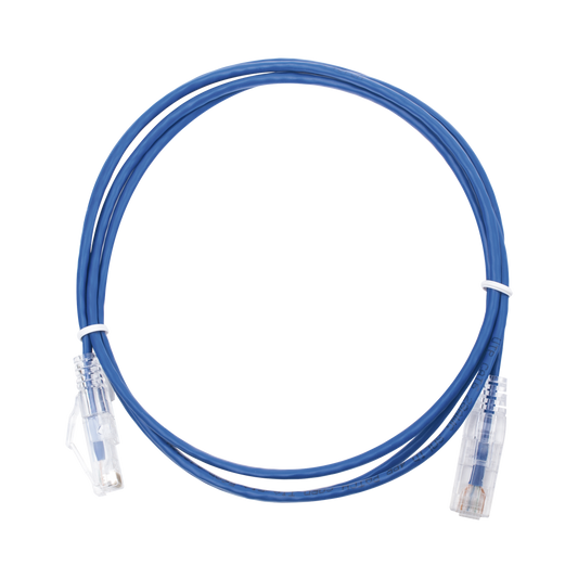 Linkedpro LP-UT6-150-BU28 Slim Patch Cord UTP Cat6 5 ft Blue 28 AWG