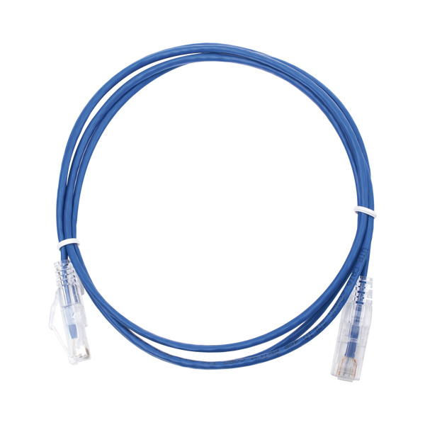 Linkedpro LP-UT6-150-BU28 Slim Patch Cord UTP Cat6 5 ft Blue 28 AWG