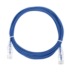 Linkedpro LP-UT6-300-BU28 Slim Patch Cord UTP Cat6 - 9.84 ft (3 m) Blue, Reduced Diameter (28 AWG)