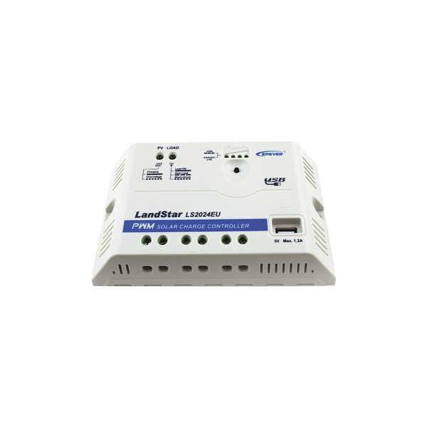 Epever LS-2024-EU PWM Solar Charge Controller 12/24V 20A with USB Output Port