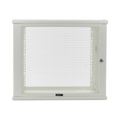 Linkedpro LW-06-05-09-UW Wall Mount Enclosure, 19in, Perforated Door, 9 RU, 380 mm Work Depth, White. SHIPPED ASSEMBLED.