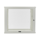 Linkedpro LW-06-05-09-UW Wall Mount Enclosure, 19in, Perforated Door, 9 RU, 380 mm Work Depth, White. SHIPPED ASSEMBLED.